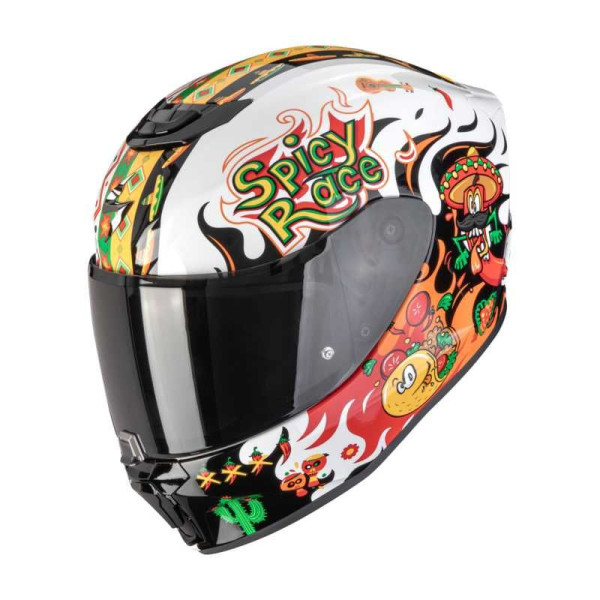 Scorpion Helmets Exo-jnr yucatan wht/ora/blk s